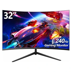 32" Curved Gaming Monitor FHD 1080p 240Hz 1ms VA 1500R 4000:1 FreeSync & G-SYNC Compatible, 100% sRGB HDR10 Low Blue Light, Crosshair Tilt PIP PBP, HDMI 2.0 DP 1.4 VESA 100×100 for PC PS5 Xbox 32" Curved Gaming Monitor FHD 1080p 240Hz 1ms VA 1500R 4000:1 FreeSync & G-SYNC Compatible, 100% sRGB HDR10 Low Blue Light, Crosshair Tilt PIP PBP, HDMI 2.0 DP 1.4 VESA 100×100 for PC PS5 Xbox