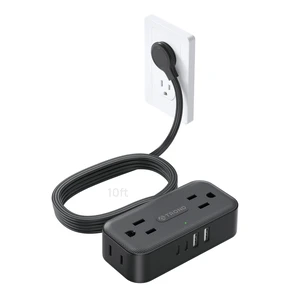 Flat Plug Power Strip, Small Extension Cord 10ft, 4 AC & 4 USB, White Flat Extension Cord with Multiple Outlets, 1250W, Wall Mount 900J Surge Protector for Home Office Travel Dorm Room Essentials Flat Plug Power Strip, Small Extension Cord 10ft, 4 AC & 4 USB, White Flat Extension Cord with Multiple Outlets, 1250W, Wall Mount 900J Surge Protector for Home Office Travel Dorm Room Essentials