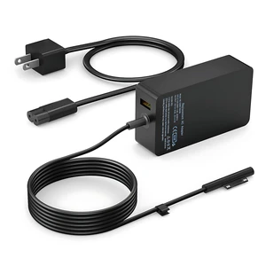 Surface Pro Charger 65W, Surface Laptop Charger Compatible with Microsoft Surface Pro 11/10/9/8/7+/7/6/5/4/X, Surface Laptop 7/6/5/4, Surface Book 3/2, Surface Go 3/2/1 with 8.8ft Power Cord Surface Pro Charger 65W, Surface Laptop Charger Compatible with Microsoft Surface Pro 11/10/9/8/7+/7/6/5/4/X, Surface Laptop 7/6/5/4, Surface Book 3/2, Surface Go 3/2/1 with 8.8ft Power Cord