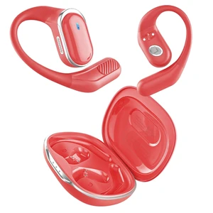 Open Ear Wireless Earbuds Bluetooth Headphones, 80H Playtime Stereo Ear Buds with ENC Noise Cancelling, Fast Charging, IPX7 Waterproof Sports Earphones with Earhook for Running/Workouts (Red) Open Ear Wireless Earbuds Bluetooth Headphones, 80H Playtime Stereo Ear Buds with ENC Noise Cancelling, Fast Charging, IPX7 Waterproof Sports Earphones with Earhook for Running/Workouts (Red)