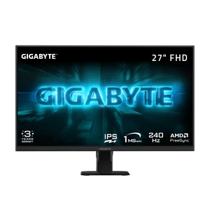 GS27F2 27" SuperSpeed IPS FHD AMD Freesync Premium Gaming Monitor Black, FHD 1920x1080, 240Hz, 1ms MPRT, 115% sRGB Color Gamut, HDMI, DP, AMD Freesync, Tilt Adjustable, Ergonomic Stand GS27F2 27" SuperSpeed IPS FHD AMD Freesync Premium Gaming Monitor Black, FHD 1920x1080, 240Hz, 1ms MPRT, 115% sRGB Color Gamut, HDMI, DP, AMD Freesync, Tilt Adjustable, Ergonomic Stand