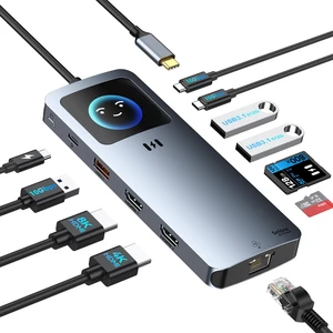 Selore USB C Docking Station Dual HDMI, USB C to Dual HDMI Adapter 4K@60Hz Dual HDMI, Smart Display, 100W PD, 10Gbps USB 3.1, 2.5G Ethernet, SD/microSD Reader for Dell/HP/Lenovo/ MacBook Selore USB C Docking Station Dual HDMI, USB C to Dual HDMI Adapter 4K@60Hz Dual HDMI, Smart Display, 100W PD, 10Gbps USB 3.1, 2.5G Ethernet, SD/microSD Reader for Dell/HP/Lenovo/ MacBook