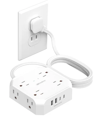 2 Prong Power Strip, 2 Prong to 3 Prong Outlet Adapter 1400J Two Prong Surge Protector, 10ft Extension Cord, 8 AC with 2 USB C and 2 USB A Port, Wall Mountable, Ideal for Old House 2 Prong Power Strip, 2 Prong to 3 Prong Outlet Adapter 1400J Two Prong Surge Protector, 10ft Extension Cord, 8 AC with 2 USB C and 2 USB A Port, Wall Mountable, Ideal for Old House