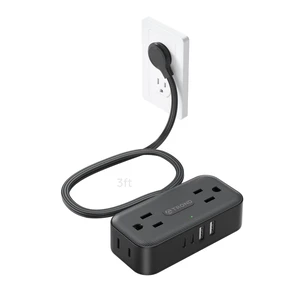 Flat Plug Power Strip, Small Extension Cord 3ft, 4 AC & 4 USB, Black Flat Extension Cord with Multiple Outlets, 1250W, Wall Mount 900J Surge Protector for Home Office Travel Dorm Room Essentials Flat Plug Power Strip, Small Extension Cord 3ft, 4 AC & 4 USB, Black Flat Extension Cord with Multiple Outlets, 1250W, Wall Mount 900J Surge Protector for Home Office Travel Dorm Room Essentials