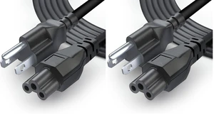 3 Prong AC Laptop Power Cord 5Ft Universal Power Cable 125V for Dell HP LG Lenovo Asus Acer Toshiba Sony Laptops/Notebooks, Monitors, Printers, Scanners NEMA 5-15P to C5 Power Cable (Pack of 2) 3 Prong AC Laptop Power Cord 5Ft Universal Power Cable 125V for Dell HP LG Lenovo Asus Acer Toshiba Sony Laptops/Notebooks, Monitors, Printers, Scanners NEMA 5-15P to C5 Power Cable (Pack of 2)