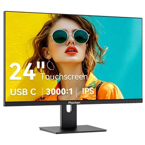 Touchscreen Monitor 24" FHD 1920x1080P IPS Display 10-Point Touch Screen Computer Monitor USB Type-C HDMI & VGA Ports, VESA Mount, Black Touchscreen Monitor 24" FHD 1920x1080P IPS Display 10-Point Touch Screen Computer Monitor USB Type-C HDMI & VGA Ports, VESA Mount, Black