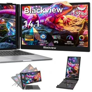 Laptop Screen Extender, 14" 1080P FHD IPS Portable Monitor, Ultra-Slim Travel Dual Monitor Fit for 13"-17.3" Laptops, USB-C Plug &Play Extended Screen for Windows/Mac/Android/Switch Laptop Screen Extender, 14" 1080P FHD IPS Portable Monitor, Ultra-Slim Travel Dual Monitor Fit for 13"-17.3" Laptops, USB-C Plug &Play Extended Screen for Windows/Mac/Android/Switch