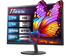 22 Inch Computer Monitor FHD 1080p IPS 75Hz FreeSync HDMI Gaming 75Hz FHD IPS LED Gaming Monitor, 2ms Response, AMD FreeSync, HDMI VGA VESA, sRGB 99%, Eye Care, PC Home Office Display Screen 22 Inch Computer Monitor FHD 1080p IPS 75Hz FreeSync HDMI Gaming 75Hz FHD IPS LED Gaming Monitor, 2ms Response, AMD FreeSync, HDMI VGA VESA, sRGB 99%, Eye Care, PC Home Office Display Screen
