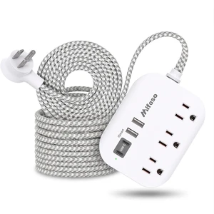 Power Strip with USB Ports, 15Ft Flat Extension Cord with Multiple Outlets, Dorm Room, Apartment Essentials Power Strip with USB Ports, 15Ft Flat Extension Cord with Multiple Outlets, Dorm Room, Apartment Essentials