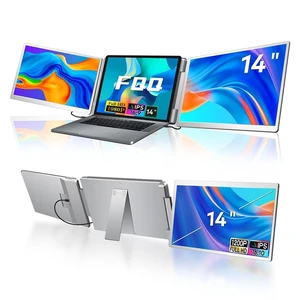 14" Laptop Screen Extender, FHD IPS Triple Screen Monitor Extender FHD 1200P IPS Dual Screen for Laptops 12-16.5", USB-C/HDMI, Plug & Play, Extra Screen Portable Monitors for Windows/Mac 14" Laptop Screen Extender, FHD IPS Triple Screen Monitor Extender FHD 1200P IPS Dual Screen for Laptops 12-16.5", USB-C/HDMI, Plug & Play, Extra Screen Portable Monitors for Windows/Mac