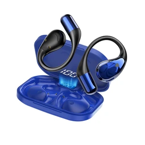 Open-Ear Headphones, Bluetooth 6.0 Wireless Earbuds Powerful Sound, 40H Open Ear Earbuds with ENC Mic, Adjustable Ear Hooks/IP7 Waterproof, Sage Blue Open-Ear Headphones, Bluetooth 6.0 Wireless Earbuds Powerful Sound, 40H Open Ear Earbuds with ENC Mic, Adjustable Ear Hooks/IP7 Waterproof, Sage Blue