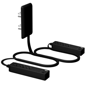 Outlet Extender with 3 Receptacles, 2 Power Strip, USB-A & USB-C ETL Listed, 3ft Cord, 1625W, Matte Black, 3-Outlet Power Strip, Wall Plate Plug With Cord Extender Outlet Extender with 3 Receptacles, 2 Power Strip, USB-A & USB-C ETL Listed, 3ft Cord, 1625W, Matte Black, 3-Outlet Power Strip, Wall Plate Plug With Cord Extender