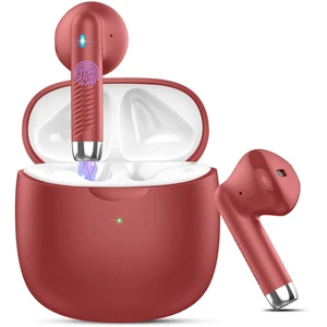 Wireless Earbuds, Bluetooth 5.4 Headphones in Ear with Noise Cancelling Mic, Bluetooth Earbuds Stereo Bass, IP7 Waterproof Sports Earphones, 32H Playtime USB C Charging Ear Buds Red for Android iOS Wireless Earbuds, Bluetooth 5.4 Headphones in Ear with Noise Cancelling Mic, Bluetooth Earbuds Stereo Bass, IP7 Waterproof Sports Earphones, 32H Playtime USB C Charging Ear Buds Red for Android iOS