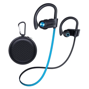 Wireless Headphones Bluetooth 5.3 Headphones with 16 Hours Playtime, Over-Ear Stereo Bass Earphones with Earhooks Headset, Sports Earbuds with Storage Bag for Running, Blue Wireless Headphones Bluetooth 5.3 Headphones with 16 Hours Playtime, Over-Ear Stereo Bass Earphones with Earhooks Headset, Sports Earbuds with Storage Bag for Running, Blue