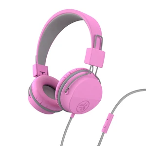 JBuddies Studio on-Ear Kids Wired Headphones with mic, Volume Limiter, Foldable, Adjustable, Noise Isolation, Pink JBuddies Studio on-Ear Kids Wired Headphones with mic, Volume Limiter, Foldable, Adjustable, Noise Isolation, Pink