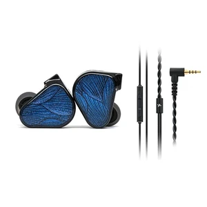 x Crinacle Zero: BLUE2 Dual Dynamic Drivers in-Ear Headphone with Detachable Cable (3.5mm+mic Cable) x Crinacle Zero: BLUE2 Dual Dynamic Drivers in-Ear Headphone with Detachable Cable (3.5mm+mic Cable)
