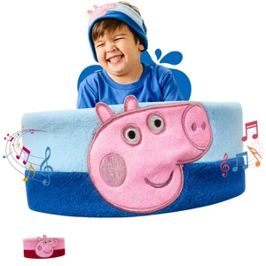 Peppa Pig Headphones - Kids Headband Headphones - Bluetooth Wireless Headband - Comfortable Headphones for Plane - Safe Volume Limit - Adjustable, Travel, School, and Sleep (George Pig) Peppa Pig Headphones - Kids Headband Headphones - Bluetooth Wireless Headband - Comfortable Headphones for Plane - Safe Volume Limit - Adjustable, Travel, School, and Sleep (George Pig)