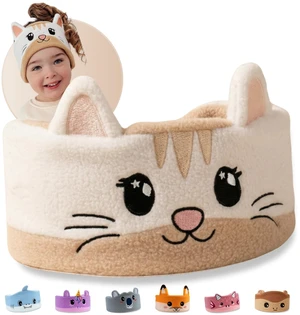3.0 - Original Toddler Headphones, Kids Headband Headphones - Bluetooth Wireless Headband - Comfortable Headphones for Plane - Safe Volume Limit - Adjustable, Travel, School, & Sleep (Mittens) 3.0 - Original Toddler Headphones, Kids Headband Headphones - Bluetooth Wireless Headband - Comfortable Headphones for Plane - Safe Volume Limit - Adjustable, Travel, School, & Sleep (Mittens)
