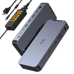 Laptop Docking Station USB C Dock Multiport Hub with 120W Power Adapter 2 HDMI,DP 8K,Fast USB C Power Supply&Phone 30W Charge,10Gbps USB A/C Ports for Dell HP Lenovo Laptop Docking Station USB C Dock Multiport Hub with 120W Power Adapter 2 HDMI,DP 8K,Fast USB C Power Supply&Phone 30W Charge,10Gbps USB A/C Ports for Dell HP Lenovo