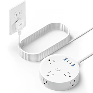 15FT 2 Prong Power Strip, 2 Prong to 3 Prong Outlet Adapter 180° Rotating Plug, 6 Outlets 4 USB(2 USB C), Wall Mount, Ideal for Non-Grounded Outlets 15FT 2 Prong Power Strip, 2 Prong to 3 Prong Outlet Adapter 180° Rotating Plug, 6 Outlets 4 USB(2 USB C), Wall Mount, Ideal for Non-Grounded Outlets