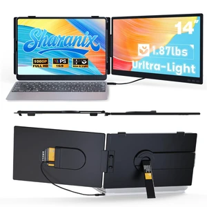 Laptop Screen Extender, Ultra-lightweight 14" FHD 1080P IPS Dual Screen, Laptop Monitor Extender with USB-C/HDMI Port, Plug and Play Portable Monitor for 13-17" Laptops (Wins/Mac/Android//Switch/PS5) Laptop Screen Extender, Ultra-lightweight 14" FHD 1080P IPS Dual Screen, Laptop Monitor Extender with USB-C/HDMI Port, Plug and Play Portable Monitor for 13-17" Laptops (Wins/Mac/Android//Switch/PS5)