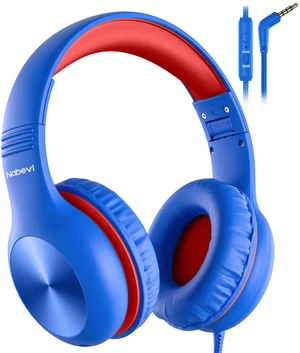 Headphones for Kids for School, Kids Headphones with Microphone, Sharing Function, 85dB/94dB Safe Volume Limit, Over Ear Kid Headphone for School, On-line Study, Travel, Glaze Blue Headphones for Kids for School, Kids Headphones with Microphone, Sharing Function, 85dB/94dB Safe Volume Limit, Over Ear Kid Headphone for School, On-line Study, Travel, Glaze Blue