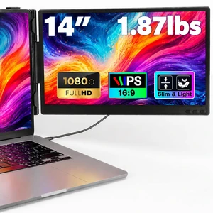 Laptop Screen Extender, 14 FHD 1080P Portable Monitor for Laptop, 0.27" Ultra-Thin Display with 100% sRGB, Dual Screen Extender for 1317 Laptops, Plug & Play for Windows/Mac/Chrome/Android Laptop Screen Extender, 14 FHD 1080P Portable Monitor for Laptop, 0.27" Ultra-Thin Display with 100% sRGB, Dual Screen Extender for 1317 Laptops, Plug & Play for Windows/Mac/Chrome/Android