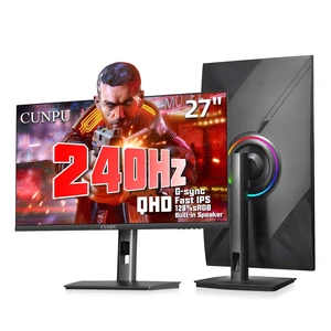 27 Inch 1440P 240Hz Gaming Monitor, Fast IPS, 1ms GTG QHD Gamer Monitor, FreeSync & G-Sync, HDR, 128% sRGB, Height/Pivot/Tilt/Swivel Vertical Monitor, Built-in Dual Speaker, HDMI/DP 27 Inch 1440P 240Hz Gaming Monitor, Fast IPS, 1ms GTG QHD Gamer Monitor, FreeSync & G-Sync, HDR, 128% sRGB, Height/Pivot/Tilt/Swivel Vertical Monitor, Built-in Dual Speaker, HDMI/DP