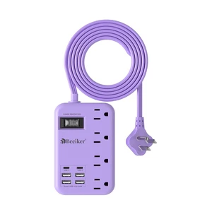 6 USB (2 USB C) Purple Travel Power Strip,5 Feet Lavender Extension Cord 6 USB,2 USB C,24W USB Charging Station,4 Outlets,Surge Protector,Purple Desk Accessories,Cute Kawaii Office Dorm Room,5 foot 6 USB (2 USB C) Purple Travel Power Strip,5 Feet Lavender Extension Cord 6 USB,2 USB C,24W USB Charging Station,4 Outlets,Surge Protector,Purple Desk Accessories,Cute Kawaii Office Dorm Room,5 foot