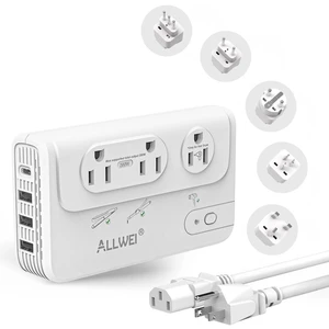 2000W Voltage Converter 220V to 110V European Power Converter Supports Hair Dryer, Curling Iron & Straightener, 3 AC Outlets, USB-C & USB-A Ports, Includes Type C/E/F/G/I/L Travel Plugs 2000W Voltage Converter 220V to 110V European Power Converter Supports Hair Dryer, Curling Iron & Straightener, 3 AC Outlets, USB-C & USB-A Ports, Includes Type C/E/F/G/I/L Travel Plugs