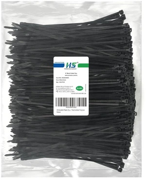 Durable Plastic Zip Ties 8 Inch (Bulk-1000 Pack) UV Rated Black Cable Ties 40 Lbs Self-Locking Wire Ties Width 1/8 Inch,Outdoor Purpose Durable Plastic Zip Ties 8 Inch (Bulk-1000 Pack) UV Rated Black Cable Ties 40 Lbs Self-Locking Wire Ties Width 1/8 Inch,Outdoor Purpose