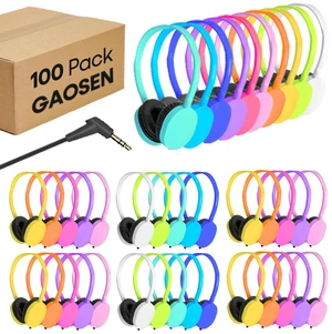 100 Pack Bulk Classroom Headphones for School Students Kids,Wholesale Wired Earphones Class Set for Teens Toddler Children and Adults,Durable 3.5mm Plug (Mixed, 100 Pack) 100 Pack Bulk Classroom Headphones for School Students Kids,Wholesale Wired Earphones Class Set for Teens Toddler Children and Adults,Durable 3.5mm Plug (Mixed, 100 Pack)