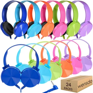 Classroom Headphones Bulk 24 Pack Multi Colored for Kids School, Wholesale Class Set Durable Wired Earphones for Students Children Toddler Teens Boys Girls Adult Laptop Computer(HY450, 24 Mixed) Classroom Headphones Bulk 24 Pack Multi Colored for Kids School, Wholesale Class Set Durable Wired Earphones for Students Children Toddler Teens Boys Girls Adult Laptop Computer(HY450, 24 Mixed)