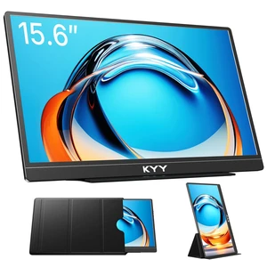 Portable Monitor 15.6'' 1080P Laptop Monitor for Laptop w/Smart Cover K3-2 Travel Monitor FHD IPS Computer Monitor for Landscape & Portrait, HDR External Monitor w/Speaker for PC MAC Phone Gaming Portable Monitor 15.6'' 1080P Laptop Monitor for Laptop w/Smart Cover K3-2 Travel Monitor FHD IPS Computer Monitor for Landscape & Portrait, HDR External Monitor w/Speaker for PC MAC Phone Gaming