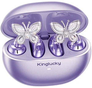 ClipFree Open-Ear Headphones, Butterfly-Inspired Ear-Cuff Design, Stylish & Comfortable Clip-On Ear Buds, Wireless Earbuds for Women, Long Battery Life, Great for Gifting - Purple ClipFree Open-Ear Headphones, Butterfly-Inspired Ear-Cuff Design, Stylish & Comfortable Clip-On Ear Buds, Wireless Earbuds for Women, Long Battery Life, Great for Gifting - Purple