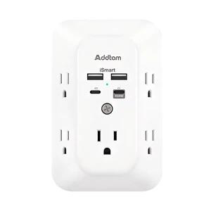 5-Outlet Extender Surge Protector, Multi Plug Wall Outlet with 4 USB Wall Charger(PD 20W), Outlet Splitter Power Strip for Home Office Dorm Room Essentials, Plug Extension Outlet 1800J 5-Outlet Extender Surge Protector, Multi Plug Wall Outlet with 4 USB Wall Charger(PD 20W), Outlet Splitter Power Strip for Home Office Dorm Room Essentials, Plug Extension Outlet 1800J