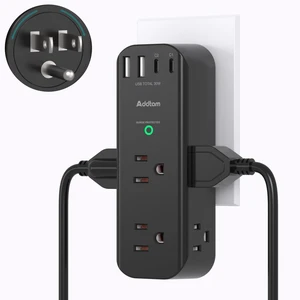 PD 30W Surge Protector Outlet Extender, 6 Outlets 4 USB Rotating Plug, 1800J Wall Mount Power Strip, 3-Side Multi Plug for Dorm, Travel Essentials PD 30W Surge Protector Outlet Extender, 6 Outlets 4 USB Rotating Plug, 1800J Wall Mount Power Strip, 3-Side Multi Plug for Dorm, Travel Essentials