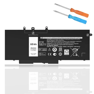 68WH GJKNX Battery Replacement for Dell Latitude 5480 5580 5490 5590 5280 5288 5488 5591 5491 5495 E5480 E5580 E5490 E5590 Precision 15 3520 3530 Series GD1JP DY9NT 5YHR4 451-BBZG 7.6V 68WH GJKNX Battery Replacement for Dell Latitude 5480 5580 5490 5590 5280 5288 5488 5591 5491 5495 E5480 E5580 E5490 E5590 Precision 15 3520 3530 Series GD1JP DY9NT 5YHR4 451-BBZG 7.6V