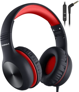 Headphones for Kids for School, Kids Headphones with Microphone, Sharing Function, 85dB/94dB Safe Volume Limit, HD Sound, Over Ear Kid Headphone for School, On-line Study, Travel, Red Headphones for Kids for School, Kids Headphones with Microphone, Sharing Function, 85dB/94dB Safe Volume Limit, HD Sound, Over Ear Kid Headphone for School, On-line Study, Travel, Red