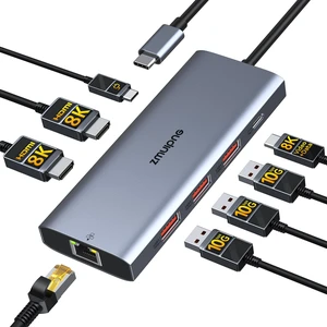 Laptop USB C Docking Station Dual HDMI Monitors 8K USB C Video USB-C Hub Docking Station 3 Monitors Triple 4K Display USB C to 2 HDMI with USB-C Video 3*10G USB Port PD Ethernet for Dell HP Laptop Laptop USB C Docking Station Dual HDMI Monitors 8K USB C Video USB-C Hub Docking Station 3 Monitors Triple 4K Display USB C to 2 HDMI with USB-C Video 3*10G USB Port PD Ethernet for Dell HP Laptop