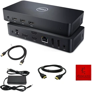 Dell D3100 USB 3.0 Docking Station, 65W 4K Triple Display Dual Monitor Dock Ultra HD 4K Resolution Experience sharp visuals for work, streaming, and multitasking Dell D3100 USB 3.0 Docking Station, 65W 4K Triple Display Dual Monitor Dock Ultra HD 4K Resolution Experience sharp visuals for work, streaming, and multitasking