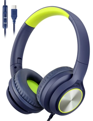 USB Type C Kids Headphones for School, Wired Over Ear Headsets with Microphone Limited Volume 85dB/ 94dB, Portable USBC Headphones for Kids Teens Children Online School/Travel/iPad/Tablet/Cellphone USB Type C Kids Headphones for School, Wired Over Ear Headsets with Microphone Limited Volume 85dB/ 94dB, Portable USBC Headphones for Kids Teens Children Online School/Travel/iPad/Tablet/Cellphone
