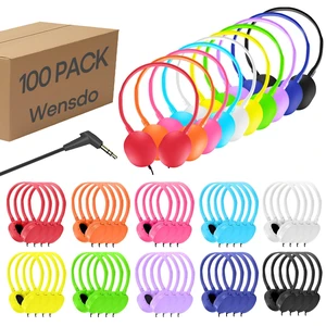 Bulk Headphones 100 Pack Multi Color for School Classroom Kids, Wholesale Class Set Durable Earphones for Students Children Toddler Teens Boys Girls and Adult (HY104,100 Mixed) Bulk Headphones 100 Pack Multi Color for School Classroom Kids, Wholesale Class Set Durable Earphones for Students Children Toddler Teens Boys Girls and Adult (HY104,100 Mixed)
