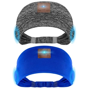 2-Pack Sleeping Headphones, Headband Headphones with Thin Speakers Wireless Bluetooth Headband for Running Sports Workouts Yoga Travel Meditation Gift for Men Women - Blue&Dark Gray 2-Pack Sleeping Headphones, Headband Headphones with Thin Speakers Wireless Bluetooth Headband for Running Sports Workouts Yoga Travel Meditation Gift for Men Women - Blue&Dark Gray