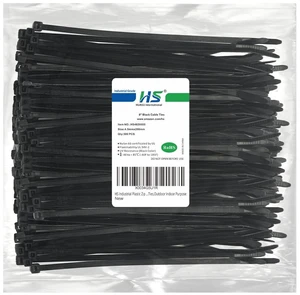 Thick Zip Ties 8 Inch x 3/16" (Bulk-500 Count) UV Black Cable Tie 50 LBS Heavy Duty Self-Locking Strap Zipties for Automotive,Outdoor Fence Purpose Thick Zip Ties 8 Inch x 3/16" (Bulk-500 Count) UV Black Cable Tie 50 LBS Heavy Duty Self-Locking Strap Zipties for Automotive,Outdoor Fence Purpose