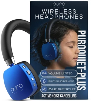 Kids Headphones, Volume-Limiting 85dB, PuroQuiet Plus, Blue 85 dB Volume Limit, Built in Mic, 35-Hour Battery, Lightweight On Ear Design & Comfy Fit, Bluetooth Headphones for Kids Kids Headphones, Volume-Limiting 85dB, PuroQuiet Plus, Blue 85 dB Volume Limit, Built in Mic, 35-Hour Battery, Lightweight On Ear Design & Comfy Fit, Bluetooth Headphones for Kids