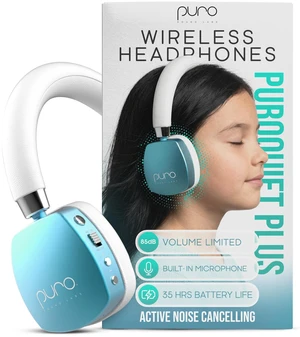 Kids Headphones, Volume-Limiting 85dB, PuroQuiet Plus, Teal 85 dB Volume Limit, Built in Mic, 35-Hour Battery, Lightweight On Ear Design & Comfy Fit, Bluetooth Headphones for Kids Kids Headphones, Volume-Limiting 85dB, PuroQuiet Plus, Teal 85 dB Volume Limit, Built in Mic, 35-Hour Battery, Lightweight On Ear Design & Comfy Fit, Bluetooth Headphones for Kids