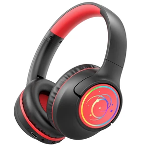 Kids Bluetooth Headphones, 85H Playtime for Toddler Boys, Black with LED Over Ear Wireless Headphones for Kids, 85/94dB Safe Volume Limit, Bluetooth 5.4 Built-in Mic for iPad Tablet Airplane Travel Kids Bluetooth Headphones, 85H Playtime for Toddler Boys, Black with LED Over Ear Wireless Headphones for Kids, 85/94dB Safe Volume Limit, Bluetooth 5.4 Built-in Mic for iPad Tablet Airplane Travel