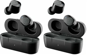 Jib True 2 Wireless Earbuds,Bluetooth Headphones,Up to 33 Hours Battery with Charging Case,Noise Isolating Fit,Sweat and Water Resistant,Microphone for iPhone Android-True Black,(Pack of 2) Jib True 2 Wireless Earbuds,Bluetooth Headphones,Up to 33 Hours Battery with Charging Case,Noise Isolating Fit,Sweat and Water Resistant,Microphone for iPhone Android-True Black,(Pack of 2)