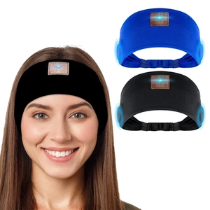2PCS Sleeping Headphones, Headband Headphones with Thin Speakers Wireless Bluetooth Headband for Running Sports Workouts Yoga Travel Meditation Gift for Men Women - Black& Blue 2PCS Sleeping Headphones, Headband Headphones with Thin Speakers Wireless Bluetooth Headband for Running Sports Workouts Yoga Travel Meditation Gift for Men Women - Black& Blue